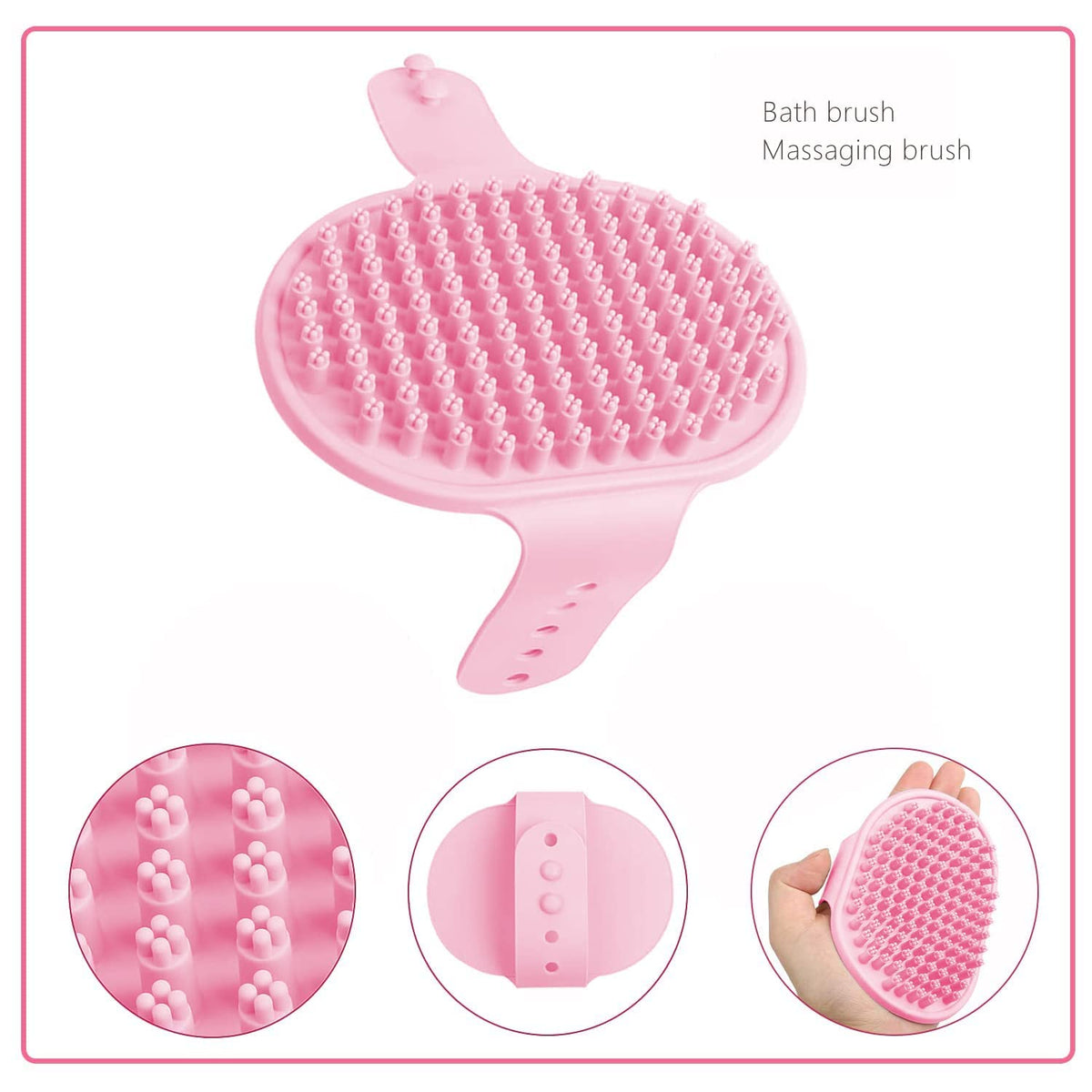Small Animal Pet Grooming Kit with Pet Shedding Slicker Brush, Bath Massage Glove, Pet Grooming