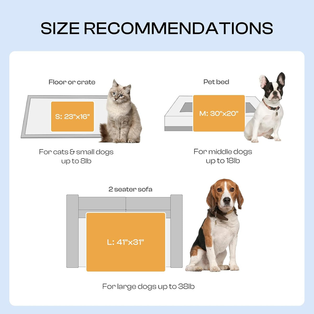 Luciphia 1 Pack 3 Calming Dog Blanket Fluffy Premium Fleece Pet Blankets Soft Sherpa Throw for Dogs