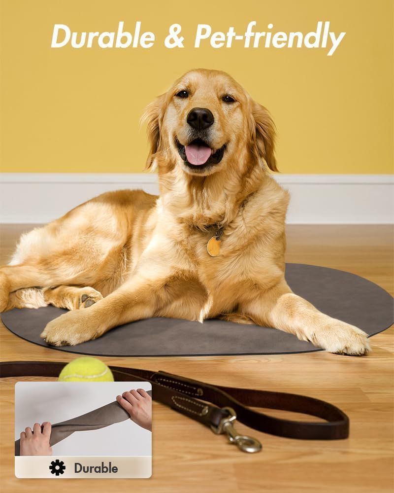 Absorbent Dog Food Mat-Dog Mat for Food and Water Bowl, Quick Dry Pet Food Mat, No Stains Dog