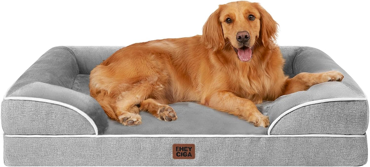 EHEYCIGA Orthopedic Dog Beds for Extra Large Dogs 44x32Inch, Waterproof Memory Foam XL Pet Bed with