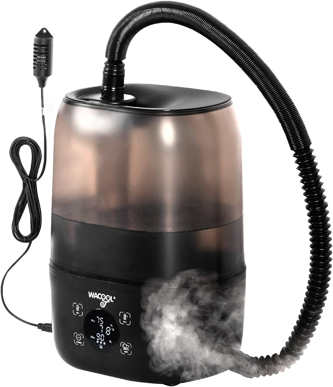 WACOOL Reptile Fogger with Humidity Controller, 4L Large Tank Reptile Humidifier with Humidistat &
