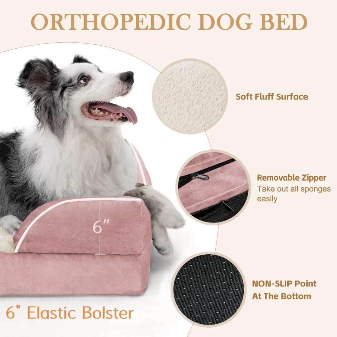 Comfort Expression XXL Orthopedic Dog Beds, Waterproof Orthopedic Foam Extra Large Dog Beds