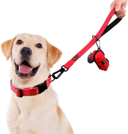 PLUTUS PET Short Training Dog Leash with Padded Handle for Medium Large Big Dogs,18 Inch Heavy Duty