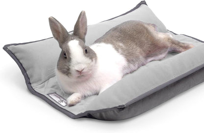 Paw Inspired Snuggle Bunny Bolster Bed for Rabbits, Cats, Dogs and Other Small Pets, Reversible
