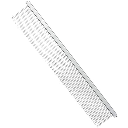 Stainless Steel Dog Comb - Cat Combs with Rounded Ends Teeth - Professional Metal Pet Grooming