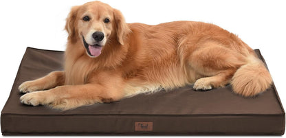 Outdoor All Weather XL Dog Bed, Waterproof Dog Bed for Extra Large Dogs, Orthopedic Egg Foam Pet