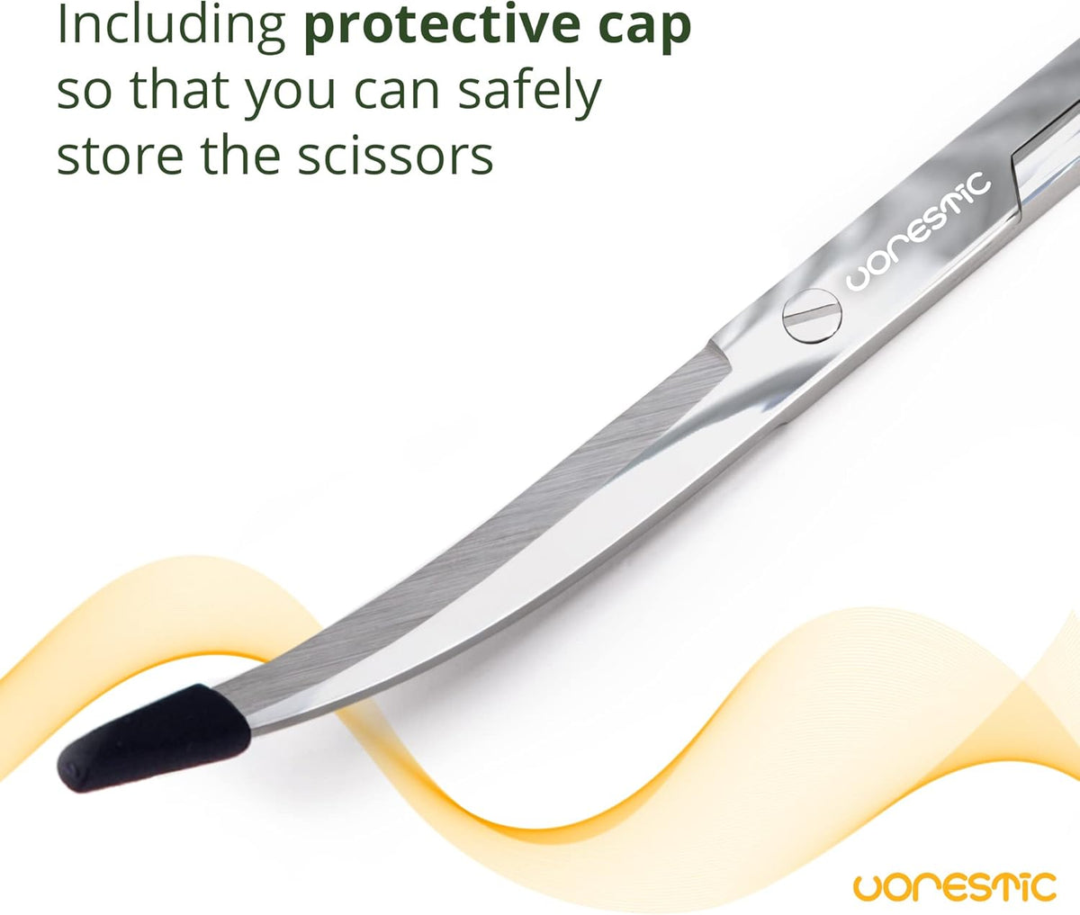 Long Aquarium Scissors for Plants 9.8 inches, Aquascaping Scissors Curved, Aquarium Plant Trimmer