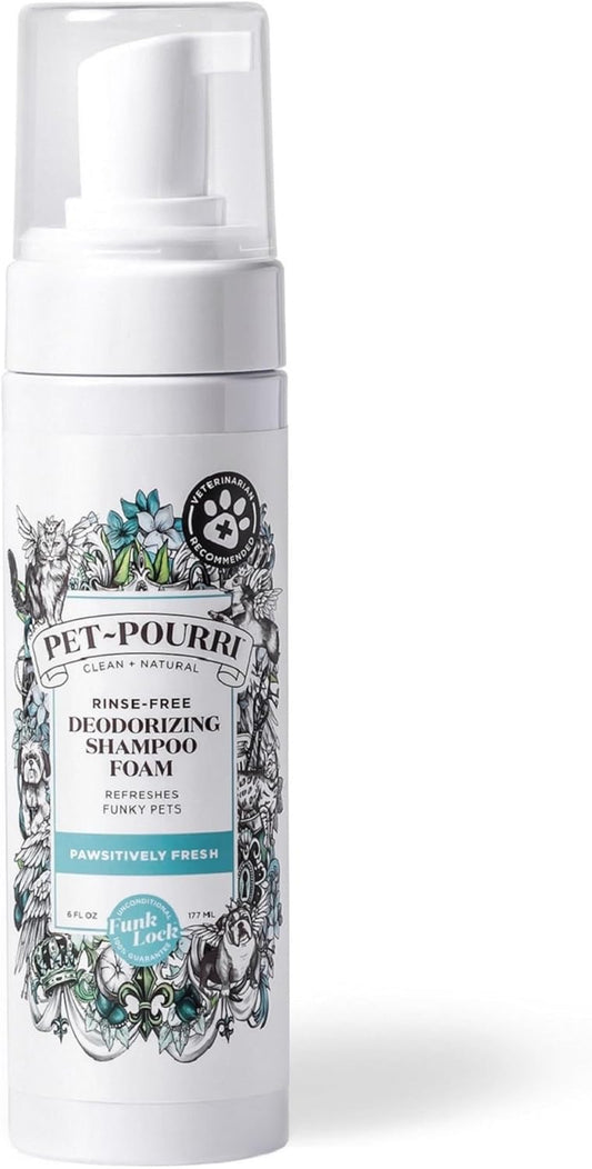 Poo-Pourri Rinse-Free Deodorizing Dry Shampoo for Dogs & Cats – Moisturizing Skin & Coat Soothing