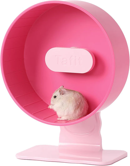 Silent Hamster Wheel 8.7 Inch Dual-Bearings Small Animals Quiet Running Exercise Wheels, Height