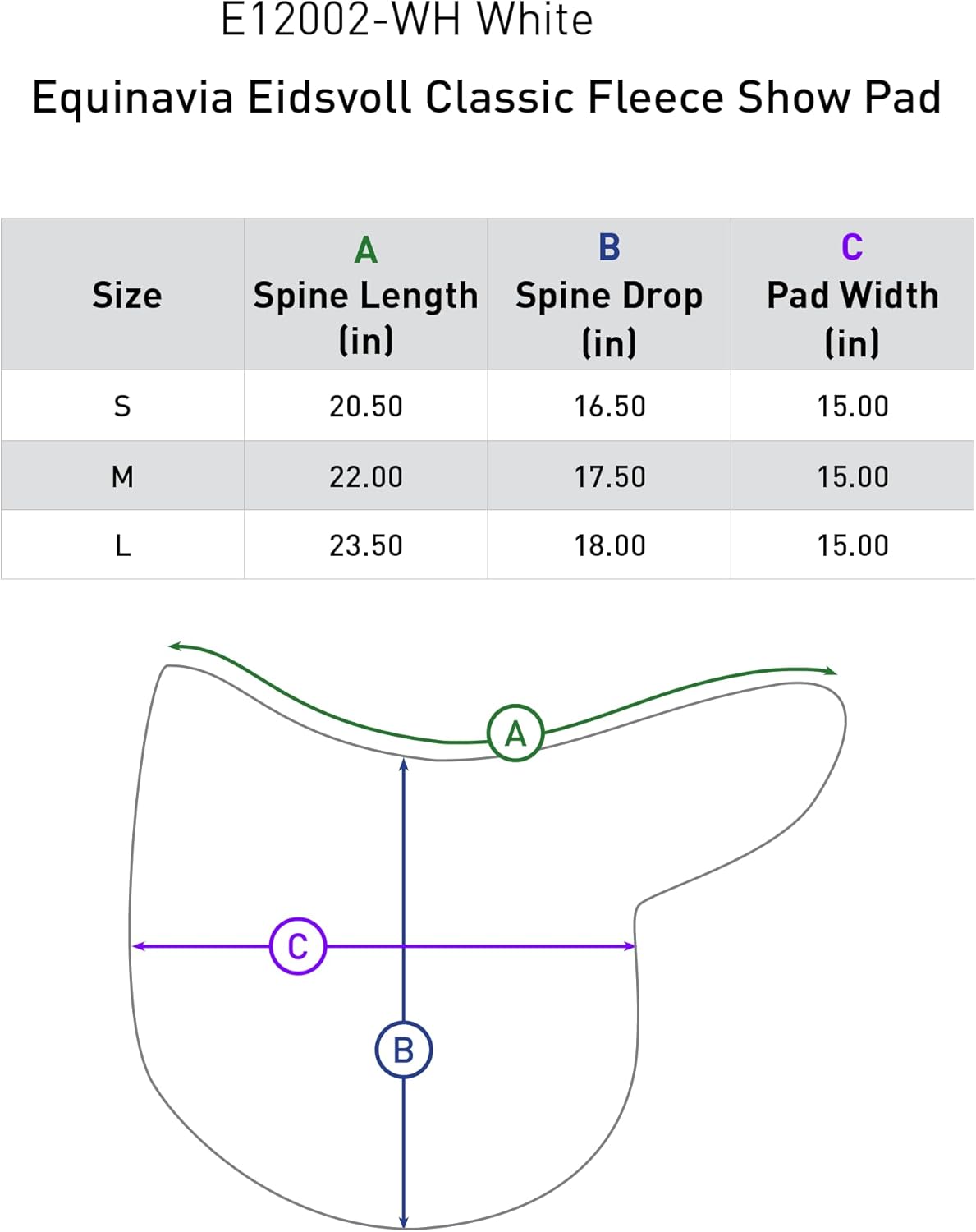 Equinavia Eidsvoll Close Contact English Saddle Pad | Horse Saddle Pad with Shock Absorbing Fleece