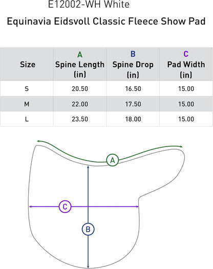 Equinavia Eidsvoll Close Contact English Saddle Pad | Horse Saddle Pad with Shock Absorbing Fleece