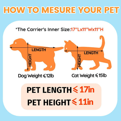 Petskd Top and Side Expandable Pet Carrier 19x13x9 Inches Southwest Allegiant Airlines Approved