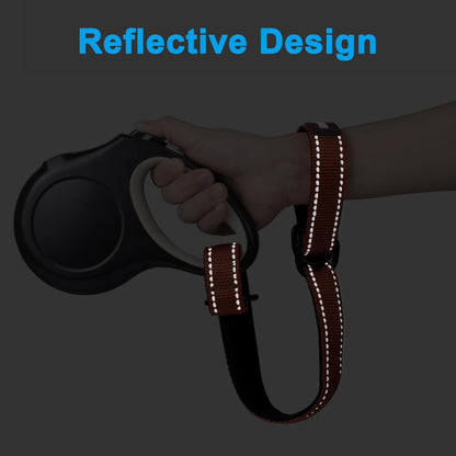 PetBonus Short Dog Leash, Safety Wrist Strap for Retractable Dog Leash, Reflective Design and
