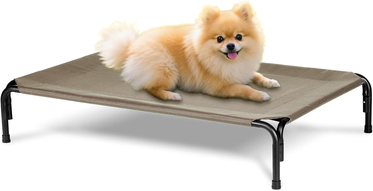 Elevated Dog Bed Outdoor, Medium Raised Cooling Dogs Cot, Lifted Pet Beds with Durable Breathable