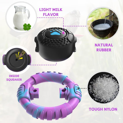 Dog Toys for Aggressive Chewers Large Medium Small Breed Indestructible Durable Tough Squeaky Dog