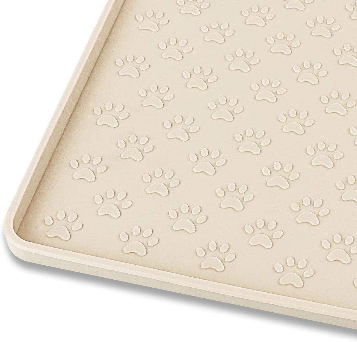 Ptlom Silicone Pet Placemat for Dog and Cat, Waterproof Non-Slip Pet Feeding Bowl Mats for Food and