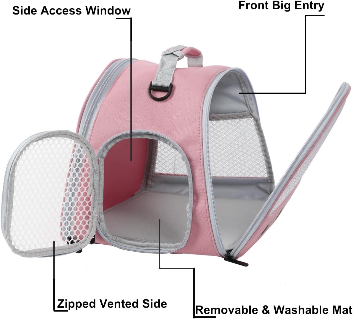 Ventilation Carrier for Bearded Dragon,Guinea Pig Carrier,Guinea Pig Carrier for 2,Reptile Travel