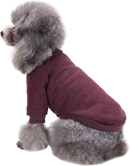 Jecikelon Dog Clothes Dogs Sweater Soft Puppies Clothing Winter Puppy Sweaters Warm Outfit for Dogs