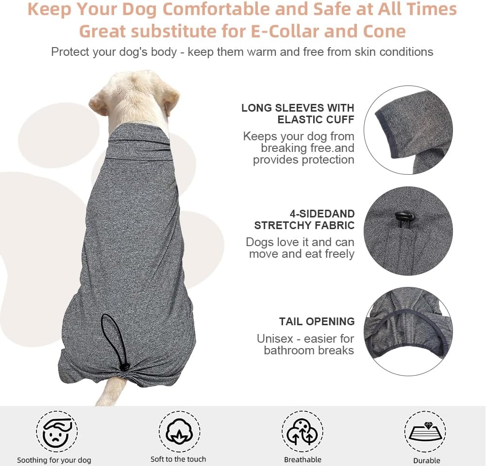 Dog Pyjamas PJS Sweater Clothes and Home Clothing Suitable for Medium to Large Breeds of Dogs, Dog