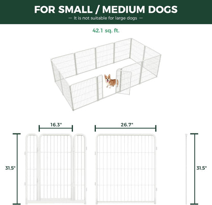 FXW Homeplus Unleashed Indoor Dog Playpen - Stress-Free and Safe Play, Heavy Duty 32 Inch 12 Wire