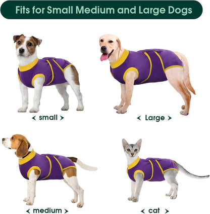 Kuoser Recovery Suit for Dogs Cats After Surgery, Professional Pet Recovery Shirt Dog Abdominal