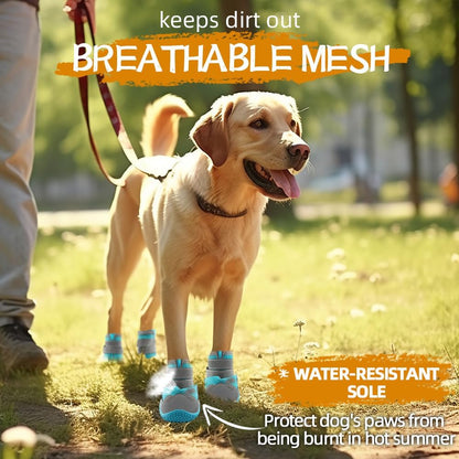 Dog Shoes for Large Dogs, Medium Dog Boots & Paw Protectors for Hardwood Floors, Outdoor Dog