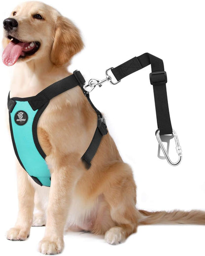 Dog Seat Belt, Safety Vest Dog Car Harness with Adjustable Buckle Dog Seat Belt for Vehicle Nylon