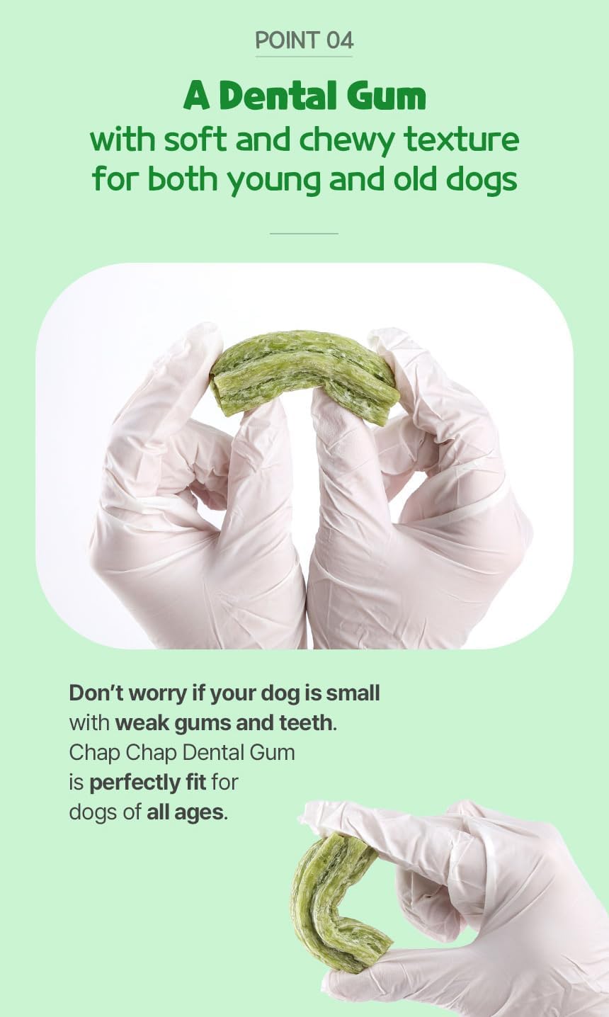SSOMDALPET Chap Chap Dental Gum for Dogs, 30 Chews | Soft & Chewy, Dental Care Treat, Large Pack