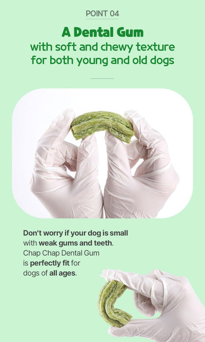 SSOMDALPET Chap Chap Dental Gum for Dogs, 30 Chews | Soft & Chewy, Dental Care Treat, Large Pack