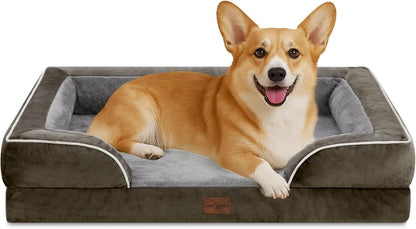 Comfort Expression Medium Dog Beds Waterproof Orthopedic Foam Dog Sofa Beds for Medium Large Dogs