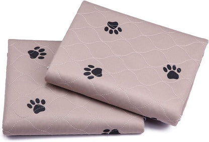 Washable Dog Pee Pads with Puppy Grooming Gloves,Puppy Pads,Reusable Pet Training Pads,Waterproof