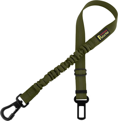 Plutus Pet Dog Seat Belt for Car, Adjustable Dog Car Harness with Carabiner Clip, Reflective Safety