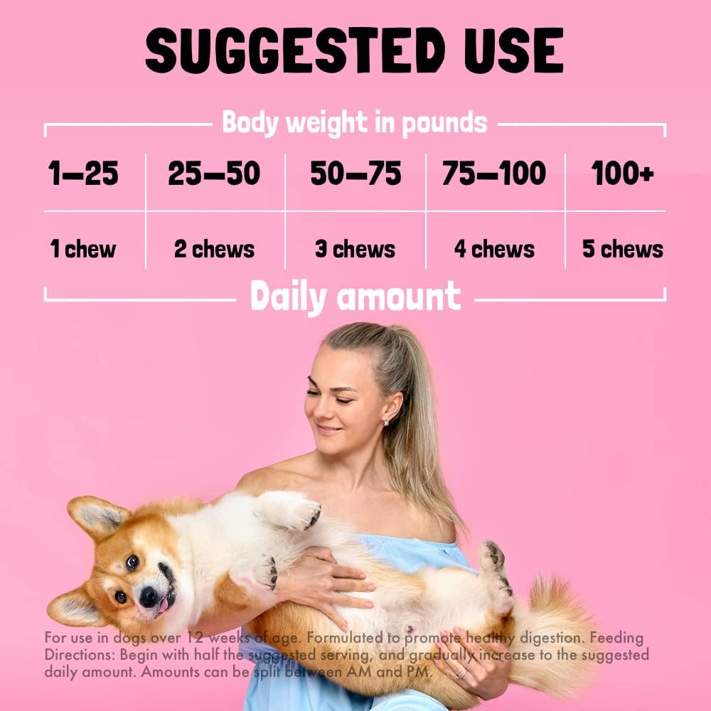 Cranberry UTI Chews for Dogs Bladder Support + D-Mannose Supports Kidney Urinary Tract and Bladder