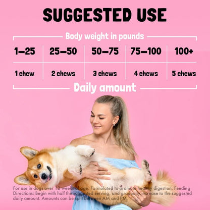 Cranberry UTI Chews for Dogs Bladder Support + D-Mannose Supports Kidney Urinary Tract and Bladder