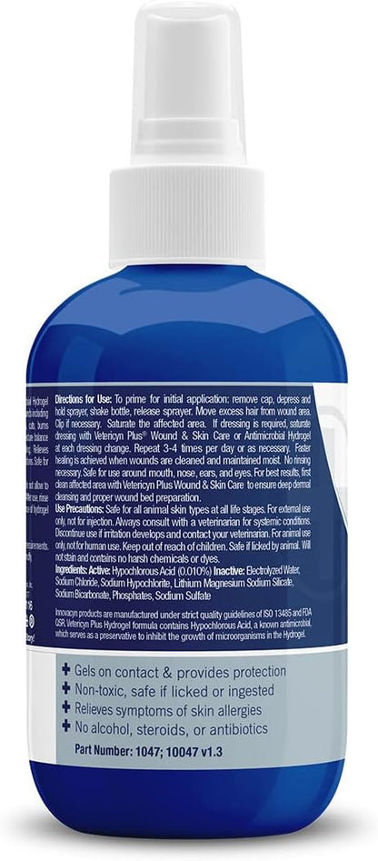 Vetericyn Plus Dog Wound Care Hydrogel Spray | Healing Aid and Wound Protectant, Sprayable Gel to