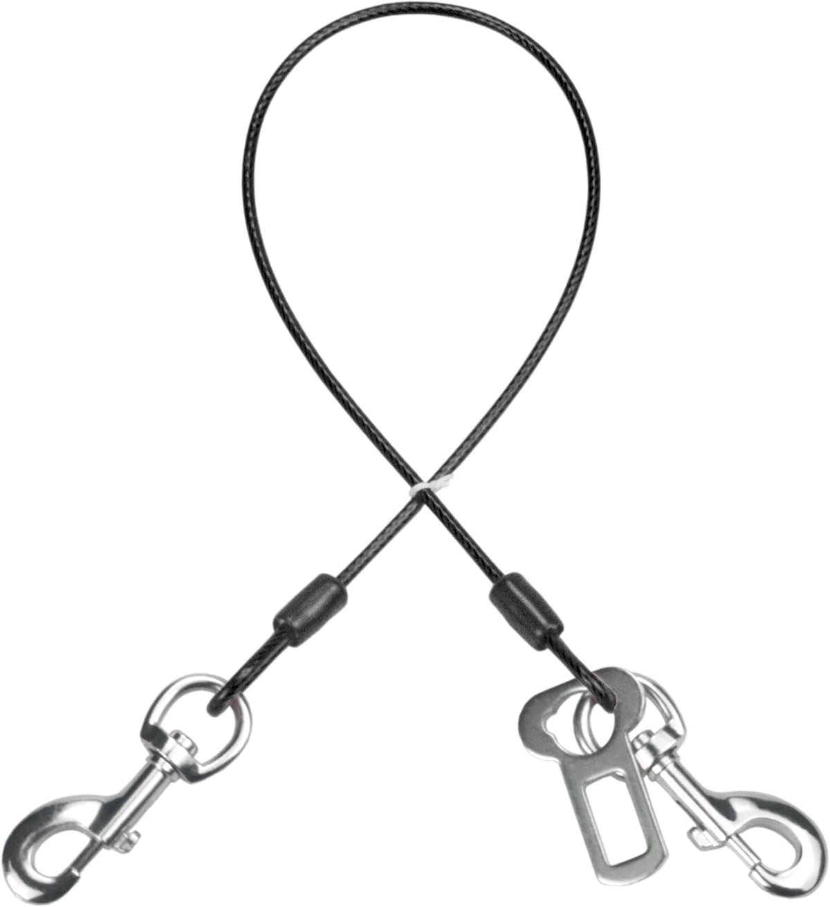 Dog Seat Belt Harness for Car,2pcs Dog Seatbelt of Coated Wire Leash Safety Restraint,No Chew