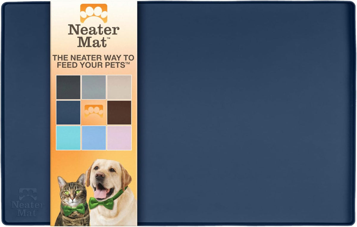 Neater Pet Brands Neater Mat Pet Mats for Food and Water, Cat & Dog Bowl Mat Waterproof Silicone
