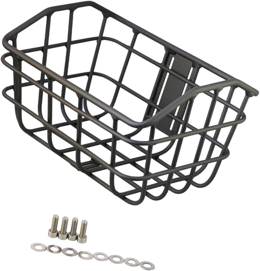 Basket Black Front Sturdy Construction Aluminum Alloy Large Capacity Accessories Cargo Container