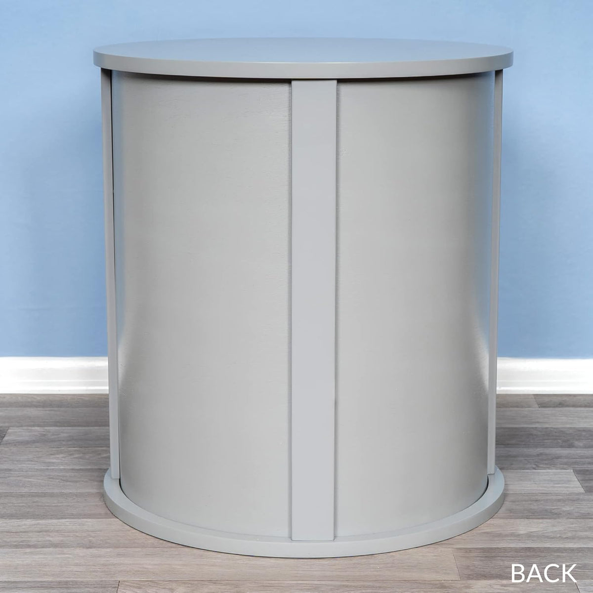 THE REFINED FELINE Purrrrfect End Table Cat Bed Cave in Smoke Gray, Multipurpose Wood Cat Furniture
