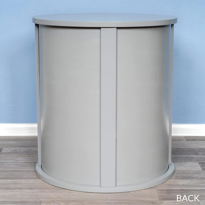 THE REFINED FELINE Purrrrfect End Table Cat Bed Cave in Smoke Gray, Multipurpose Wood Cat Furniture