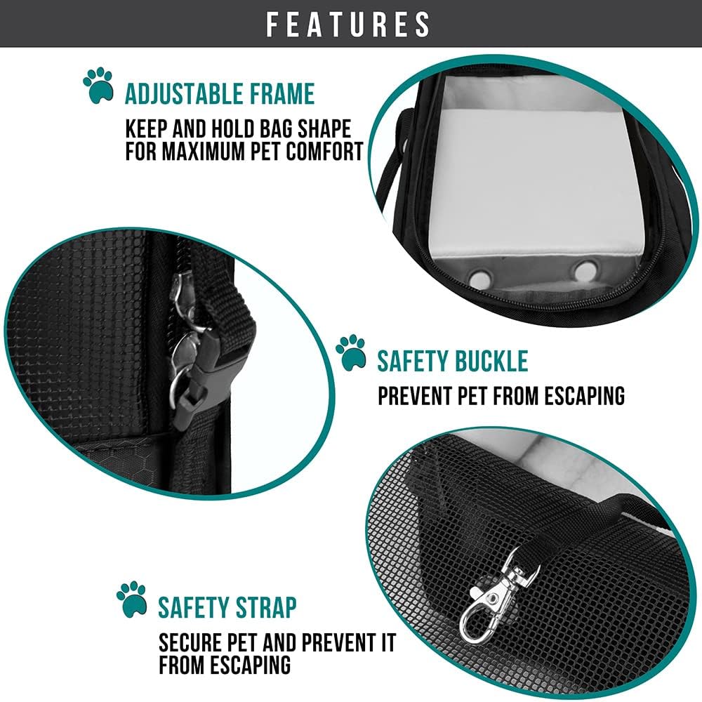 PetAmi Dog Purse Carrier for Small Dogs, Airline Approved Soft Sided Pet Carrier with Pockets