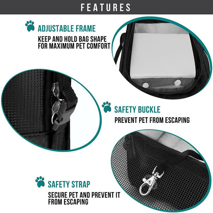 PetAmi Dog Purse Carrier for Small Dogs, Airline Approved Soft Sided Pet Carrier with Pockets