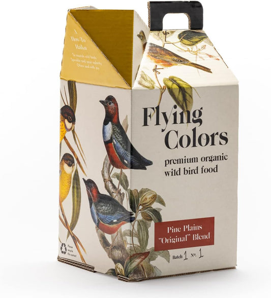 Flying Colors Premium Organic Wild Bird Seed | Pine Plains Original for Outside Feeders | 100% USDA
