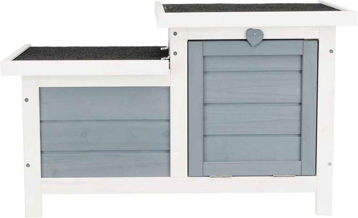 TRIXIE natura Small Animal House - Outdoor/Indoor Rabbit Hideout with Hinged Roof & Raised Floor