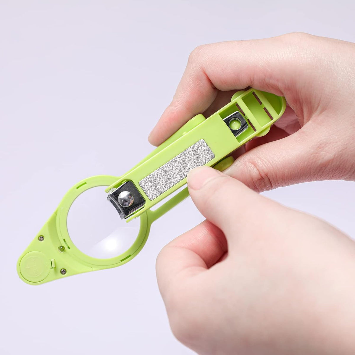 Nail Clippers with fold-Away Magnifier and LED Light, nail clipper with light,lighted nail