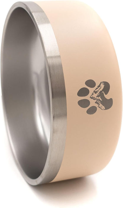 Stainless Steel Dog Bowl for Small-Large Dogs | Double Wall Insulated, Non-Slip Base Heavy Duty
