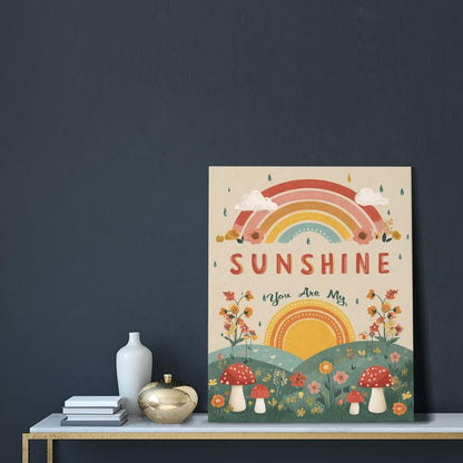 You Are My Sunshine Inspirational Canvas Wall Art Motivational Encouragements Wall Decor First