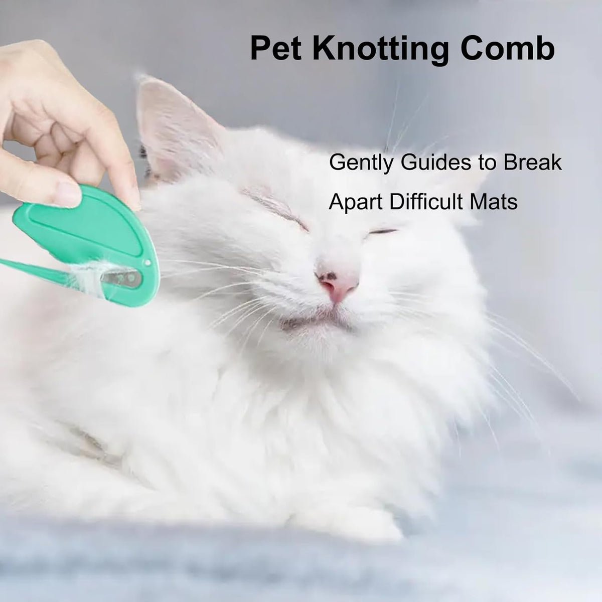 Pet Knotting Comb, Dematting Tool for Cats and Dogs, Pet Hair Removal Tool, Effectively Remove