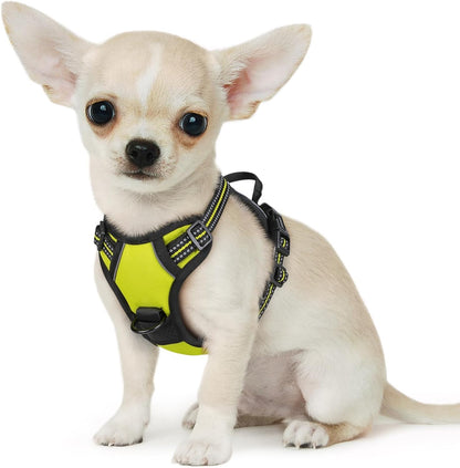 Eagloo Small Dog Harness No Pull, Service Vest with Reflective Strips and Control Handle