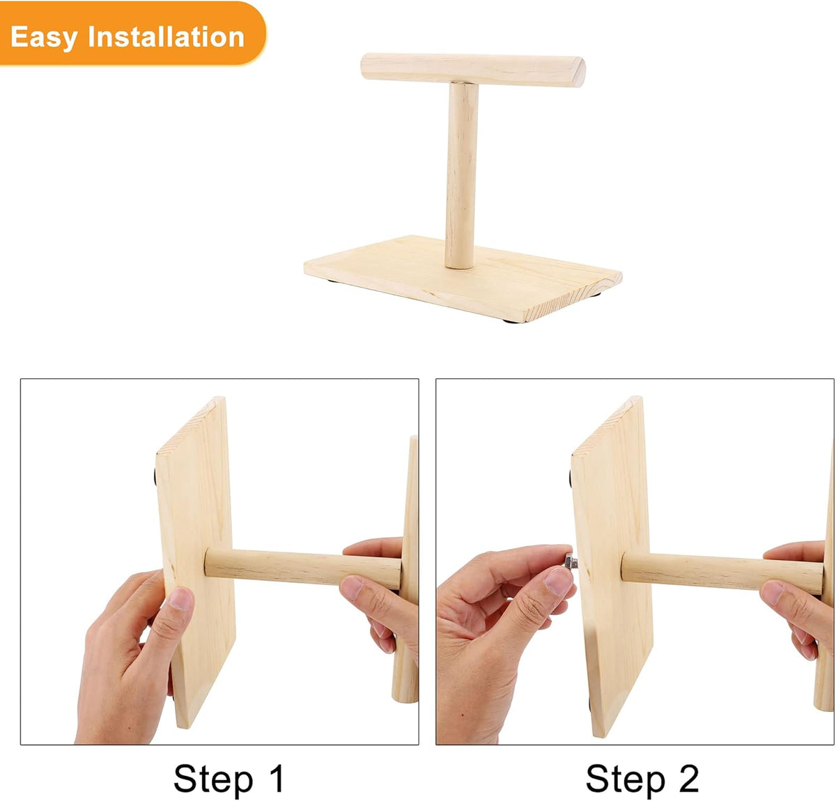 Bird Perch Stand, Bird Training Portable Tabletop Platform, Parrot Bird Cage Toy Gym Accessories